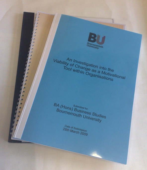 Various Hardback bound dissertations